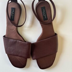 Rag & Bone Dark Brown Leather Sandals